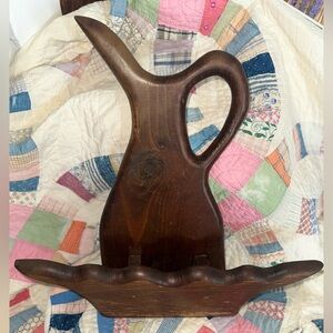 Vintage Handmade Wooden Wall Shelf